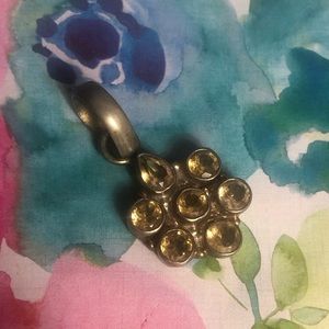 Sterling Silver 925 Citrine Pendant